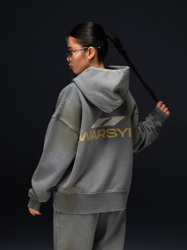 Zip-hoodie WARSYIV smoky blue