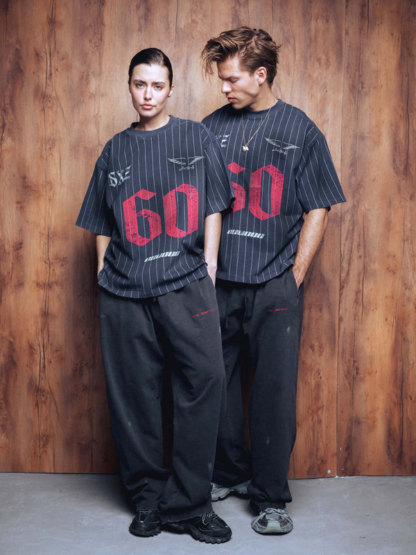 T-shirt jersey 60 washed blue