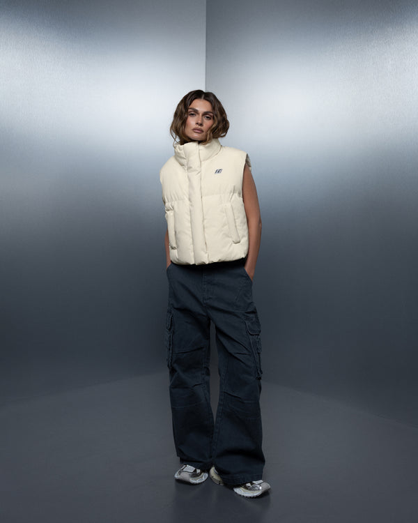 Women's vest THE ONE off-white