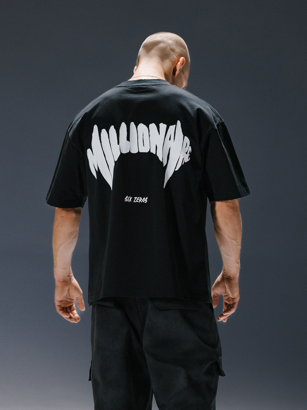 T-shirt MILLIONAIRE black/white