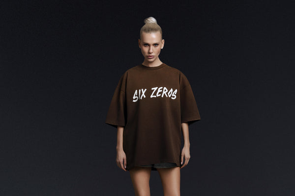 T-shirt TAPE rust brown