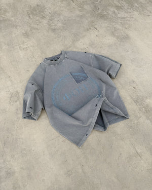 T-shirt SELF-OWNED steel mist washed