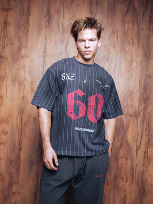 T-shirt jersey 60 washed blue