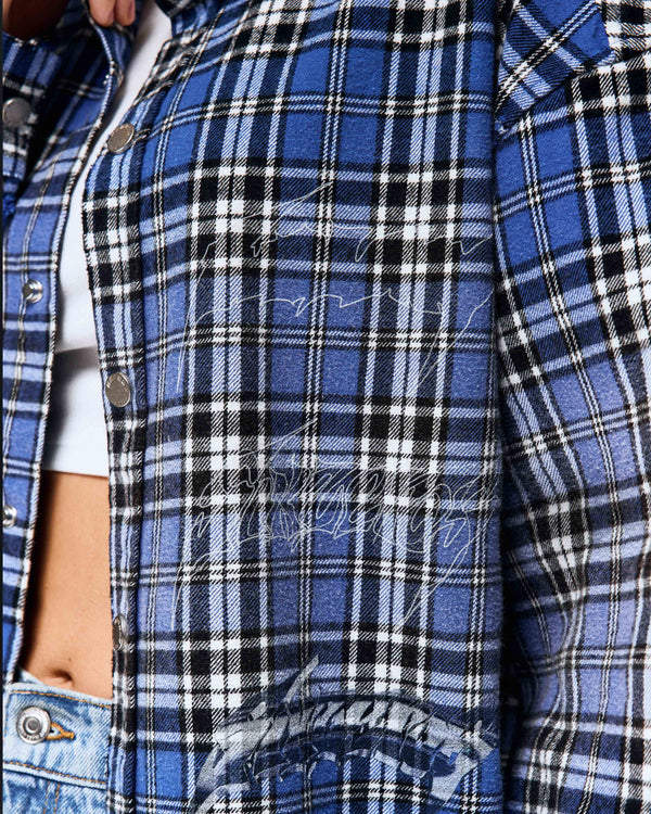 Overshirt MILLIONAIRE SKETCH washed blue