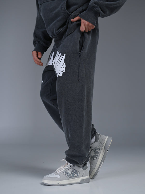 Joggers MILLIONAIRE massive logo washed gray