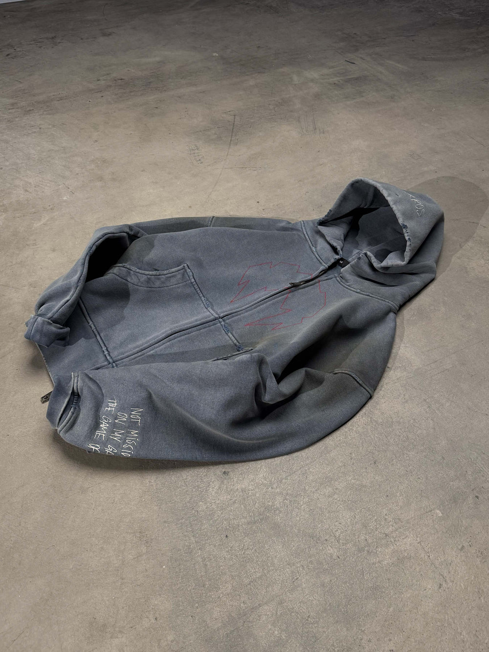 Zip-hoodie MLNR smoky blue