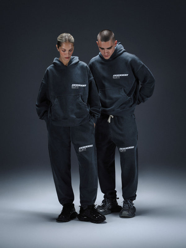 Hoodie Millionaire 2.0 washed deep blue