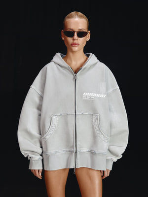 Zip-hoodie MILLIONAIRE platinum washed