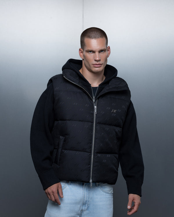 Vest ZERO FORM monogram black