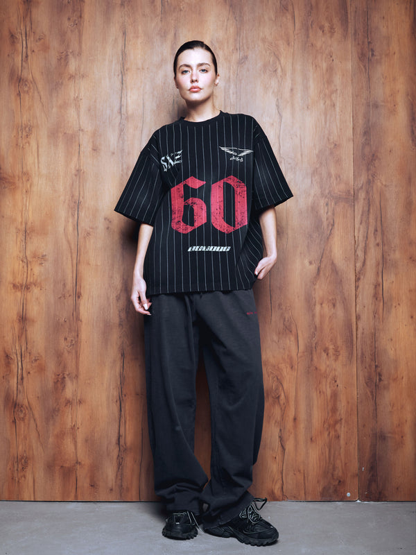 T-shirt jersey 60 washed black