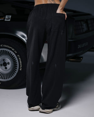 Straight pants PRESENCE bamboo washed grey