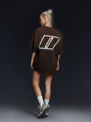T-shirt TAPE rust brown