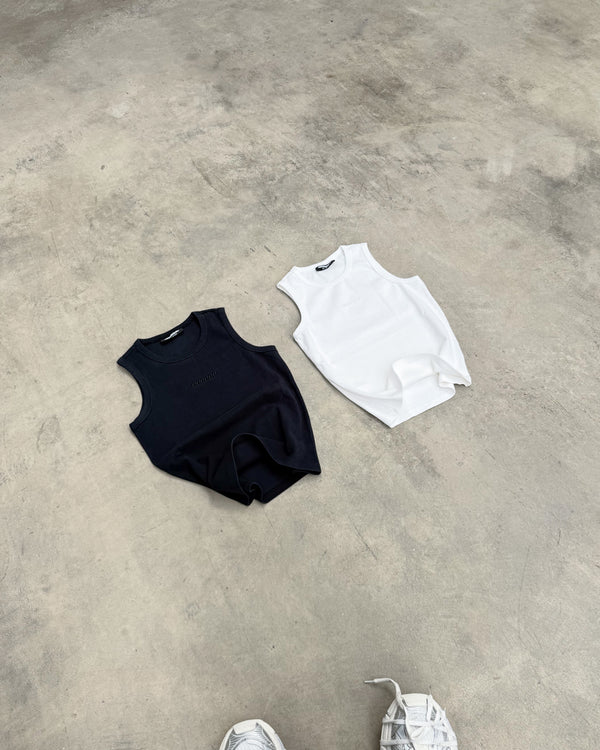 Ribben tank ESSENTIAL white