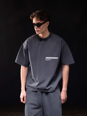 T-shirt MILLIONAIRE FLAME washed deep blue