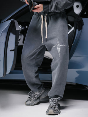 Joggers JESUS refined washed deep blue