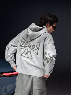 Hoodie icon. washed grey