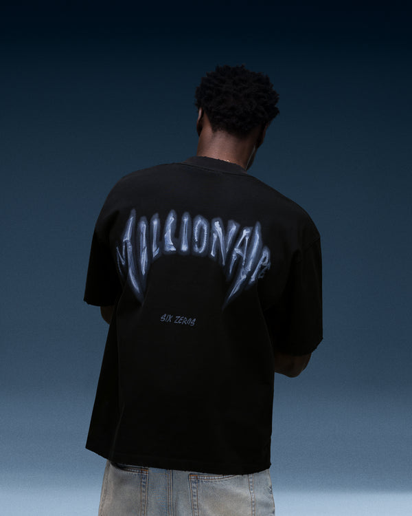 T-shirt MILLIONAIRE X-RAY faded black