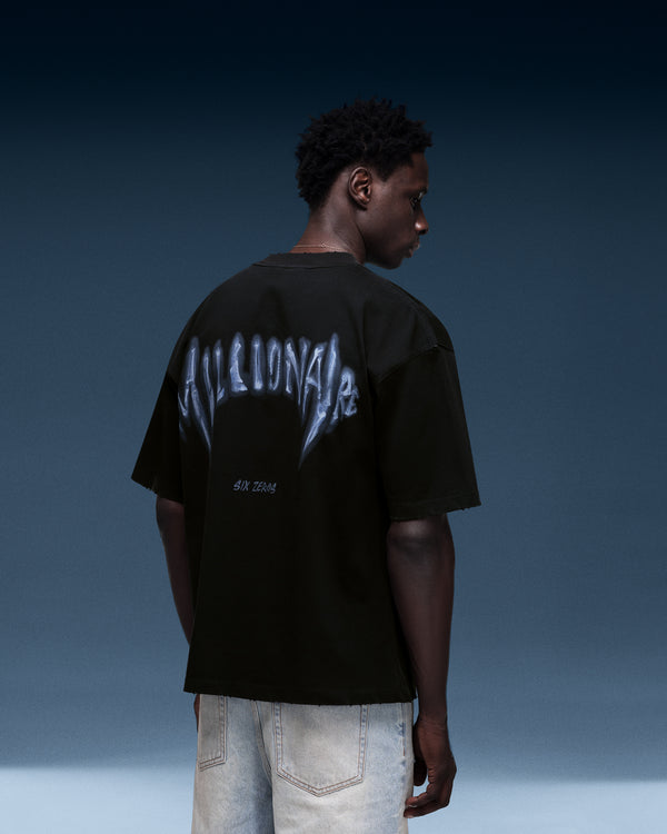 T-shirt MILLIONAIRE X-RAY faded black