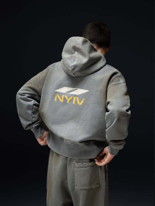 Zip-hoodie NYIV smoky blue