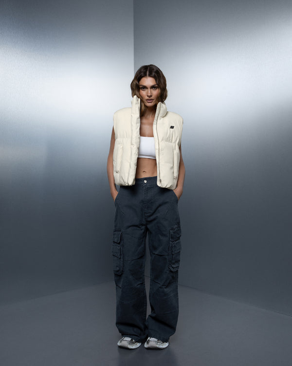 Women's vest THE ONE off-white