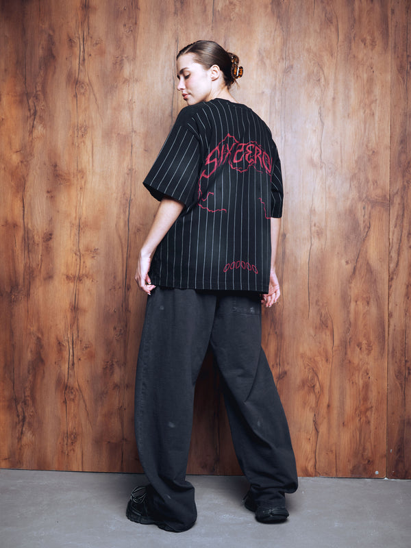 T-shirt jersey 60 washed black