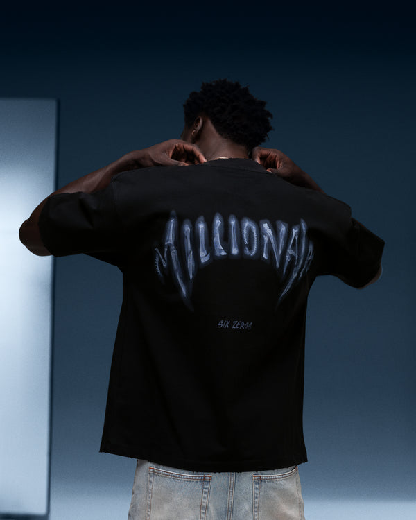 T-shirt MILLIONAIRE X-RAY faded black