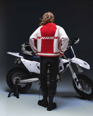Women's zip-sweater ZERO ruby white