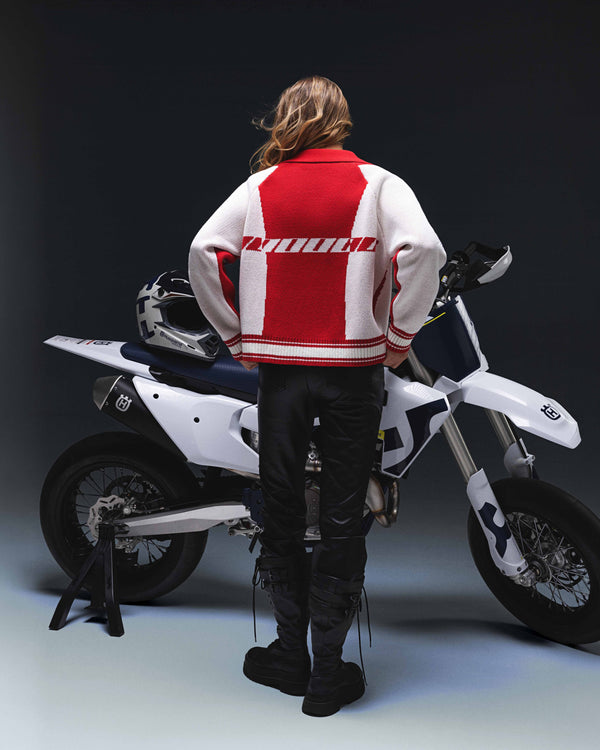 Women's zip-sweater ZERO ruby white