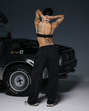 Straight pants PRESENCE bamboo washed grey