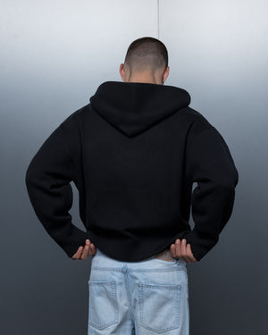 Zip-hoodie THE ONE pure black