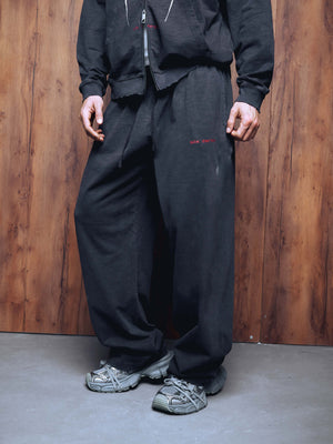 Straight pants presence washed grey