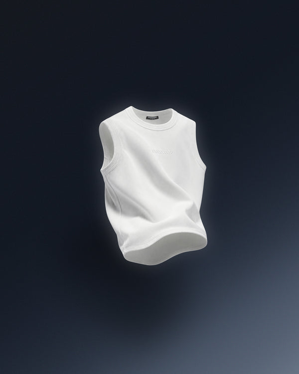Ribben tank ESSENTIAL white