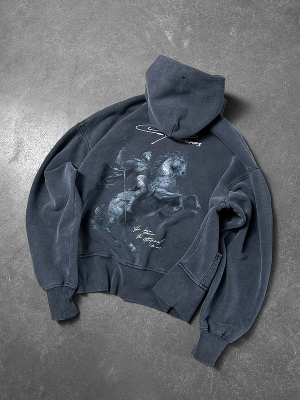 Hoodie SGV washed gray