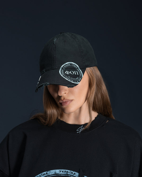 Cap SELF-OWNED faded black