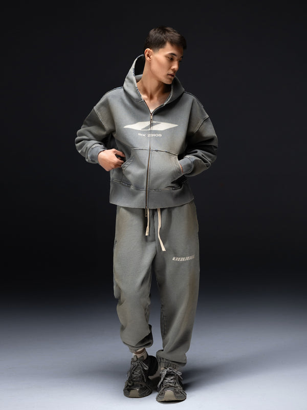 Zip-hoodie TOKYIV smoky blue