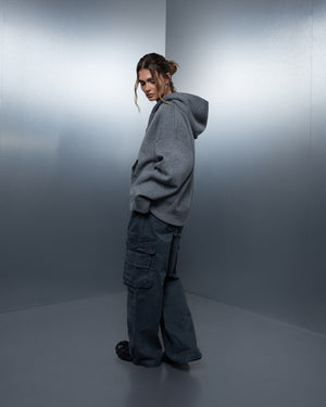 Zip-hoodie THE ONE ash gray