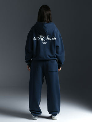 Zipp hoodie MILLIONAIRING dark blue
