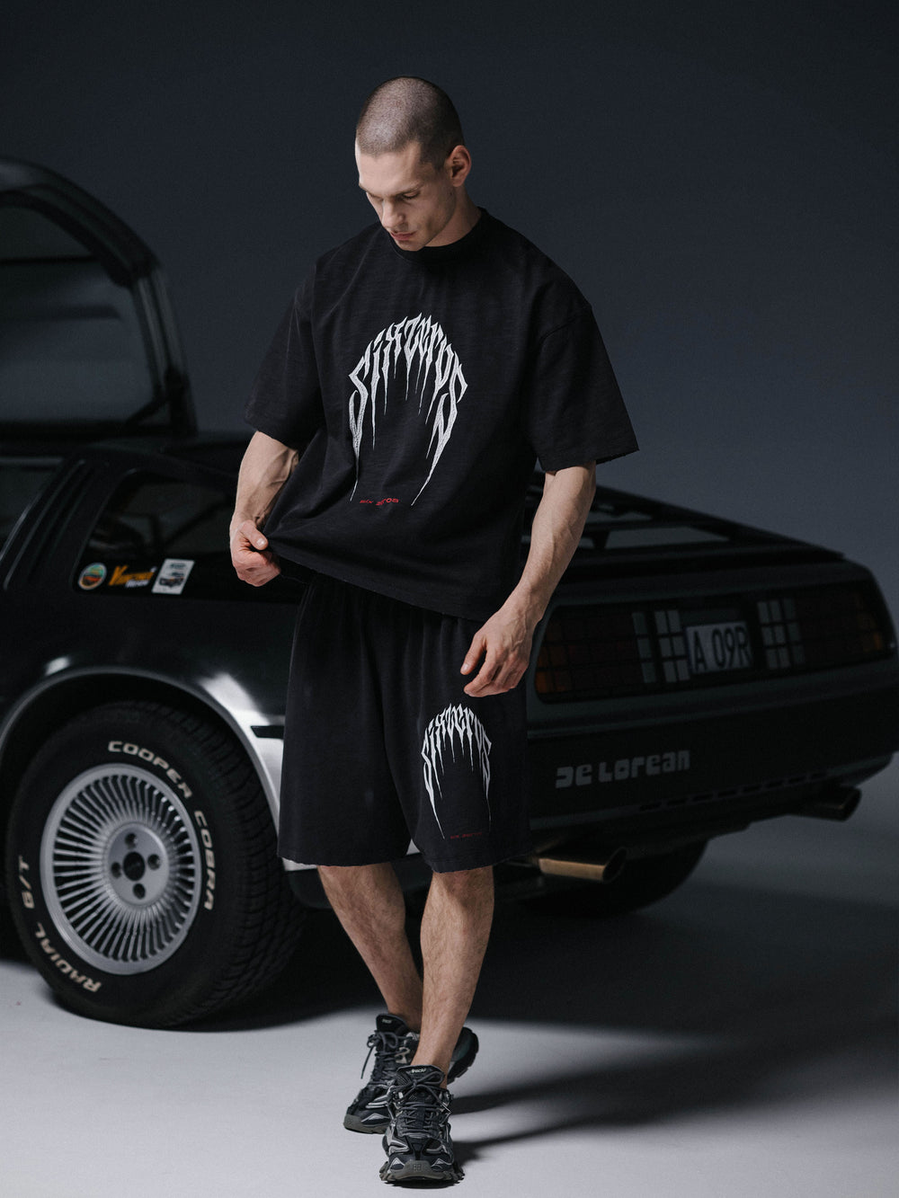 T-shirt PRESENCE bamboo washed grey