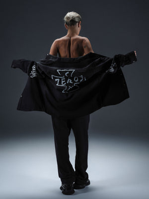 Overshirt icon. washed black