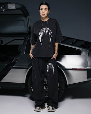 Straight pants PRESENCE bamboo washed grey