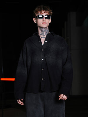 Overshirt icon. washed black