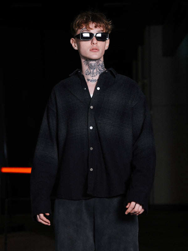 Overshirt icon. washed black