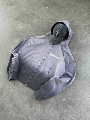 Zip-hoodie JESUS mauve