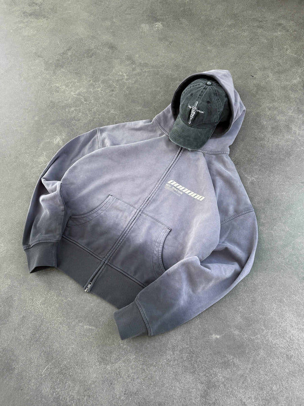 Zip-hoodie JESUS mauve