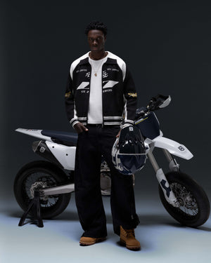 Zip-sweater THE ONE black white