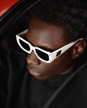 Sunglasses SIX ZEROS Hexagon UV 400 white