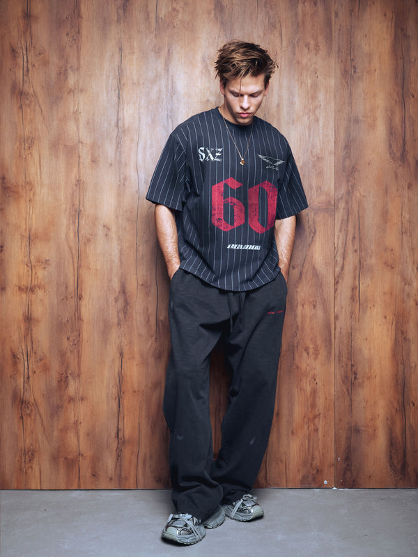 T-shirt jersey 60 washed blue