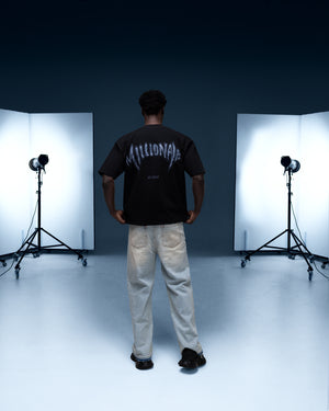 T-shirt MILLIONAIRE X-RAY faded black
