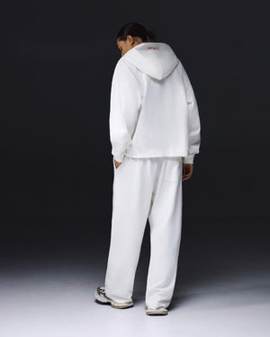 Women's zip-hoodie ON MY GAME bamboo off white