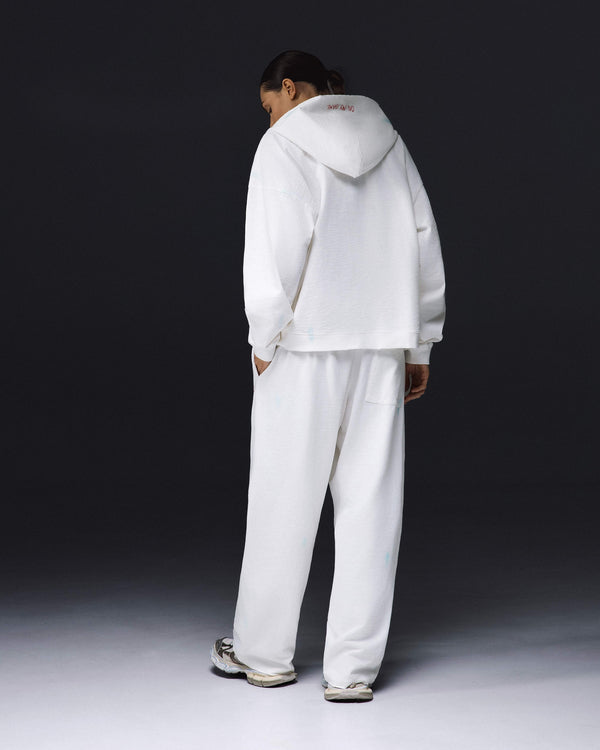 Women's zip-hoodie ON MY GAME bamboo off white